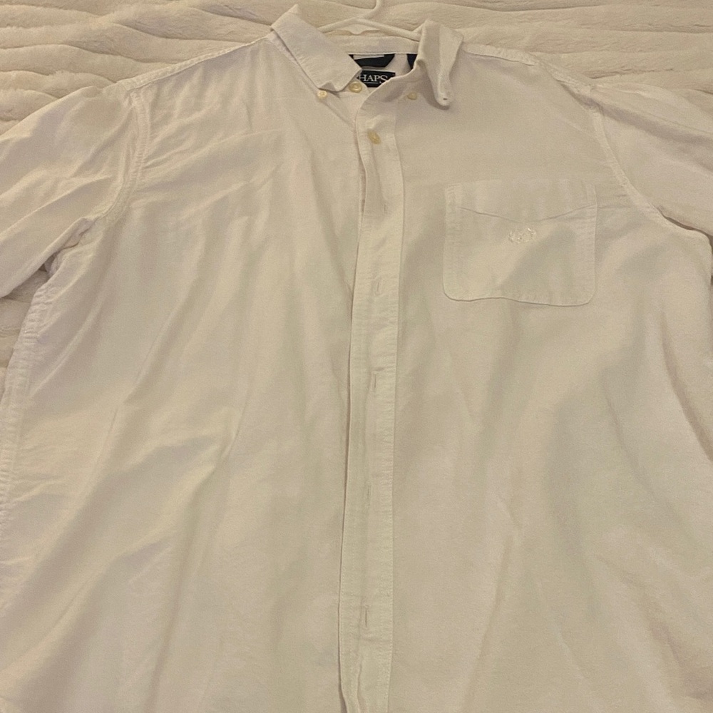 Chaps Men's Cream Button Down Shirt